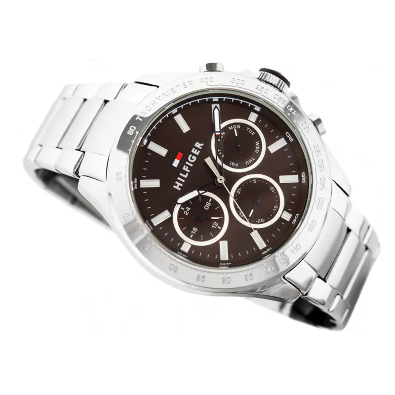 Tommy Hilfiger Hudson Chronograph Brown Dial Men's Watch- 1791229